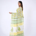 Charulata / A Mul Cotton Handblock Saree