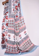 Urvashi / An Ajrakh Modal Silk Saree - Image 4