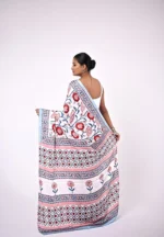 Urvashi / An Ajrakh Modal Silk Saree - Image 3