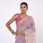 Vasudha / A Kota Doriya Hand-Block Printed Saree