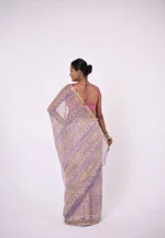 Vasudha / A Kota Doriya Hand-Block Printed Saree - Image 3