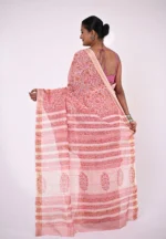 Ananya / A Chanderi Silk Hand Block Saree - Image 3