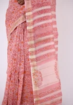 Ananya / A Chanderi Silk Hand Block Saree - Image 4