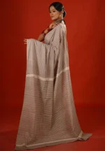 Lata / A Mul Cotton Hand Block Printed Saree