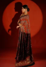 Aparna / A Modal Silk Ajrakh Saree - Image 2