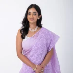 Lilac Whisper/ A Kota Cotton Chikankari Saree